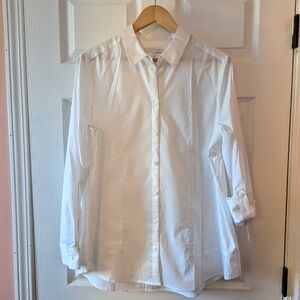 Foxcroft Women's White Button Down Shirt (w16)